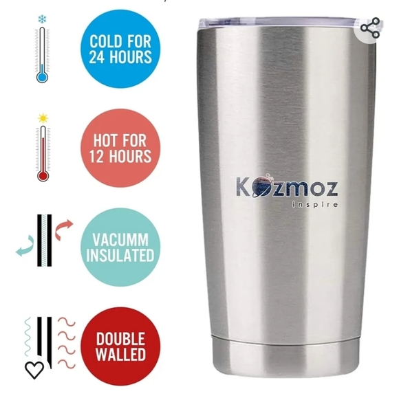 Kozmoz This Is My Christmas Movies Watching Stainless Steel 20oz Tumbler Cup - Picture 5 of 10